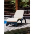 Пластиковый шезлонг с матрасом MARK PLUS, антрацит