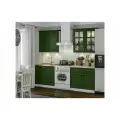 Кухонный гарнитур прямой Нонтон Престиж, 160 см, белый / зеленый