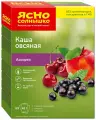 Упаковка 6 штук Каша Ясно солнышко НК овсяная ассорти №15 черная смородина/вишня/яблоко 270г (6 х 45г)(36 пакетиков)