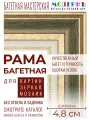 Рама багетная 20х20 для картин и зеркал, темно-зел, 715-61
