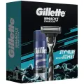 Подарочный набор Gillette Mach3 (бритва + гель для бритья, 200 мл)