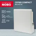 Премиум обогреватель для дома NOBO Compact, конвектор электрический NUL4T2 05, электронный термостат, высота 40 см, мощность 0.5 кВт