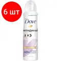 Комплект 6 штук, Дезодорант-антиперспирант DOVE аэрозоль невидимый, 150 МЛ