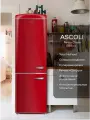 Двухкамерный холодильник Ascoli ARDRFR375WE No frost, красный