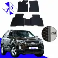 Автомобильные коврики EVA/ЕВА/ЭВА для Kia Sorento 2 II (XM) / Киа Соренто 2 II (XM) 2012-2021 черный темно серый