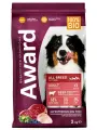 Сухой корм AWARD для взрослых собак всех пород с говядиной и курицей с добавлением брокколи и черники 2кг