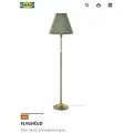 Торшер IKEA FLYGHÖJD , напольный , латунный/серо-зеленый , 143 см