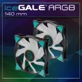 Вентиляторы для корпуса Iceberg Thermal IceGALE 140 A-RGB Black, 2 шт.