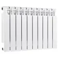 Радиатор Halsen BS 500/100, биметалл, 9 секц, боковое подключение