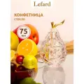 Блюдо стеклянное 75 мл с крышкой Груша Lefard Muza 7 х 7 см высота 12 см