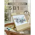 Мольберт, планшет для рисования настольный деревянный А3. Без покрытия, натуральное дерево.