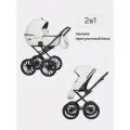 Коляска универсальная 2 в 1 RIKO BASIC MONTANA ECCO Prestige 11 White (белый)