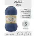 Пряжа Alize Diva (Ализе Дива) 353-джинса
