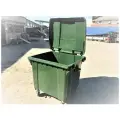 Мусорный контейнер 1100л зеленый - 1шт Евроконтейнер 1.1 м3