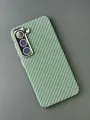 Чехол для Samsung S23 c MAGSAFE из ударопрочного пластика под карбон Luxo Зеленый