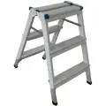 Стремянка стальная Lwi двухсторонняя , 3 ступени (33S)