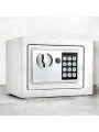 Сейф для денег и документов SAFEBURG SB-170 White, 17х23х17 см, электронный кодовый замок, мини сейф для дома, белый