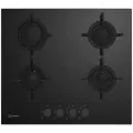 Газовая варочная панель Indesit INGT 61 IE/BK 59 см, 4 конфорки электроподжиг газконтроль, черный