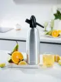 Сифон для газирования воды и приготовления лимонадов как в СССР, HAIDEL RW 2, серебристый