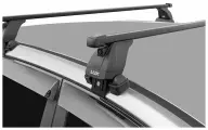 Багажник Lux (Люкс) для Volkswagen Polo / Skoda Rapid седан 2020-н. в. на гладкую крышу (прямоугольные дуги)