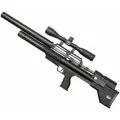 Пневматическая винтовка Krugergun Bullpup Снайпер 6.35 мм (580 мм, 510 резервуар, передний взвод, пластик, редуктор)