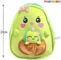Мягкая игрушка Авокадо , мама с малышом, 24 см