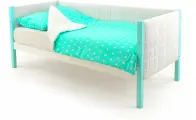 Детская кровать-тахта мягкая Бельмарко Svogen 165*76 см, мятно-белый