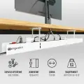 Кабель-канал для стола Ergostol Тао 2.0, металлический, 1 м, белый