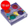 Комплект 18 шт, Тесто для лепки Гамма Малыш, 04 цвета, 240г, яркие цвета, картон. упаковка new