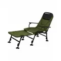 Карповое кресло-стул туристический, складной, 103-118х56 см, с подставкой для ног, регулировка спинки до 180°, зеленый