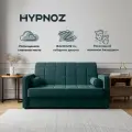 Диван-кровать, Прямой диван HYPNOZ Palma, механизм Аккордеон, 154х103х92 см, Зелёный