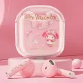 Наушники детские беспроводные с Май Мелоди в зарядном кейсе, Bluetooth, с ограничением громкости, для девочек, розовые Vivacat Kids My Melody