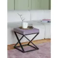Пуфик Chelsea, черный, Dusty Pink