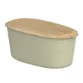 Хлебница с бамбуковой крышкой Guzzini Tierra, 31,5х16,4х12,9 см, бежевая