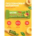 Протеиновые батончики ProteinRex EXTRA Матча-персик 18 шт х 40 г без сахара, спортивное питание,ПП сладости, спортивное печенье 120 ккал