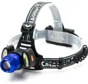 Фонарь налобный сибирский следопыт-лайт, 1 LED + 2 COB, zoom, аккум. 220В PF-PFL-HL36