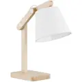 Настольная лампа Alfa Adilux Joga 23978, E27, 60Вт, дерево, ткань, белая