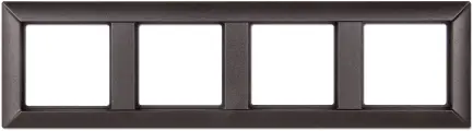 Рамка для розеток Jung Eco Profi универсальная на 4 поста, антрацит