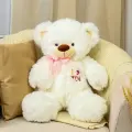 Мягкая игрушка ЛАС играс Медведь I love you, 60 см, цвет белый