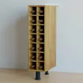 Кухонный напольный модуль для бутылок 20х60х85 Валенсия из массива дуба со столешницей, винный шкаф на ножках