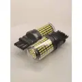 Белые P27W LED T25 3156 12-24V лампы 144SMD 3014 для автомобилей мототехники грузовиков, 2шт