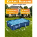 Бассейн Bestway Steel Pro 56403, 259x170x61 sm , каркасный, прямоугольный, голубой, 2300 литров