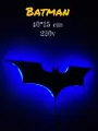 Настенный ночник Batman, фанера, деревянный, 40 см х 15 см