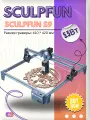 SCULPFUN S9: 90Вт лазерный гравер (зона 410x420 мм) для дерева и кожи с автоподачей воздуха