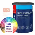 Краска моющаяся для влажных помещений Tikkurila Euro Extra 20 0,9л. светло-пастельные оттенки G483
