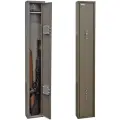 Оружейный сейф шкаф Контур Д-4 на 2 ружья. Макс. высота ружья 1290 мм. 200х120х1300 мм. Ключевой замок. Соответствует требованиям МВД РФ.