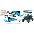 Наклейки POLARIS RZR XP 1000 голубые