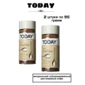 Кофе растворимый Today Pure Arabica 95 грамм в стеклянной банке, 2 штуки