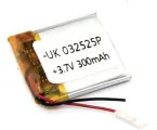 Аккумулятор Li-Pol (батарея) 3*25*25мм 2pin 3.7V/300mAh