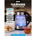 Электрический чайник BBK EK1717, черный, стеклянный, 1,7л, с LED-подсветкой, 2200Вт